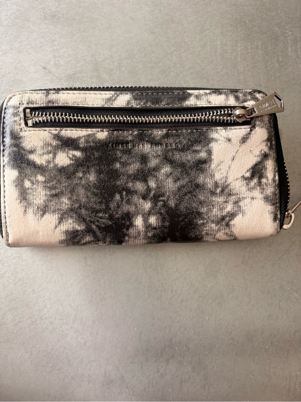 AIMEE KESTENBERG Black and Cream Marbling Leather Wallet - Picture 2 of 3